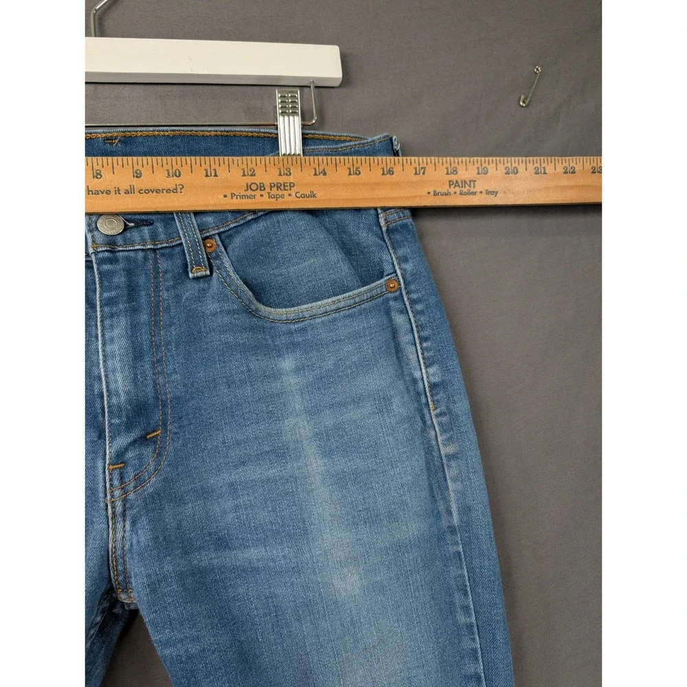 Levi 514 Straight Fit Jeans Mens 34x34 Blue Denim Medium Wash 00514-1302